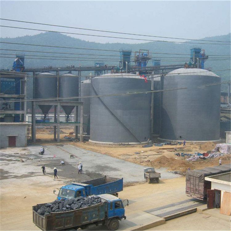 普洱水泥钢板仓2座3000吨青岛项目进入施工